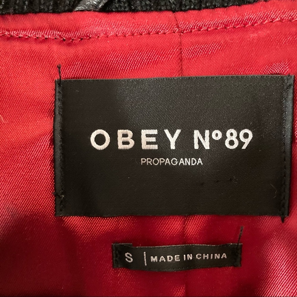 Obey La Ruine Wool Polka Dot Bomber Jacket - Picture 15 of 16